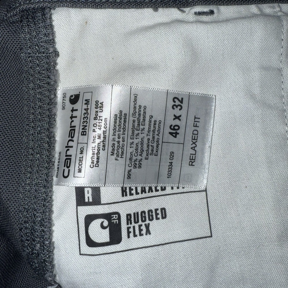Carhartt‎ Rugged Flex Duck Double Knee Utility Work Pants Relaxed Fit Mens 46x32 - Picture 4 of 12
